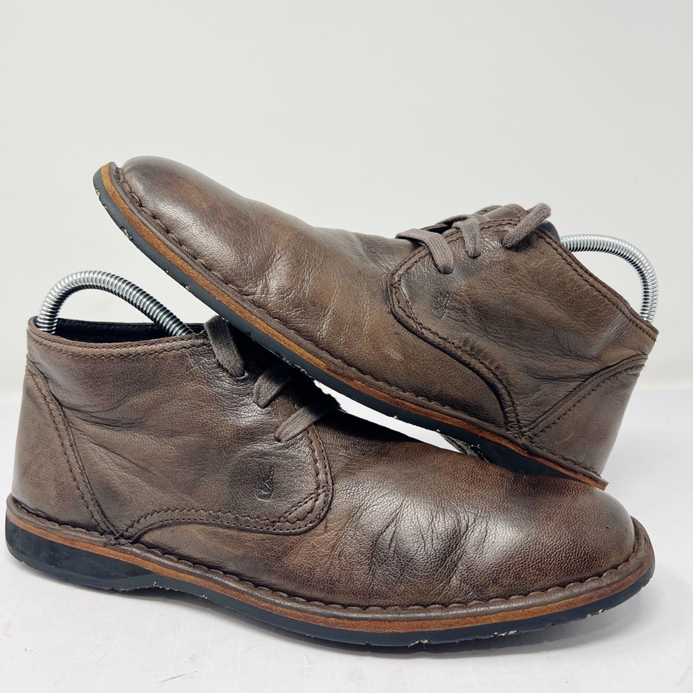 John Varvatos F505K4B Q68B 204 Hipster Chukka Mens 10 M Brown Leather Boots